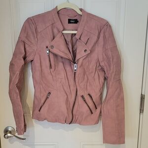 Pink Moto Jacket faux leather